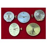 696 - FIVE WATCH MOVEMENTS (Q11)