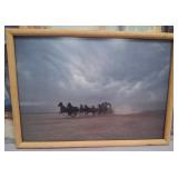 11 - STAGECOACH ART FRAMED 15X21" (S99)