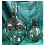 43 - NEW WMC TWO GLASS BOTTLE VASES (A9?)