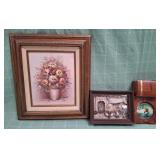 11 - TWO PIECES FRAMED ART & COLLECTIBLE (D58)