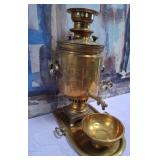 N3 - BRASS & COPPER SAMOVAR TEA SET (G54)