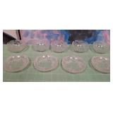 11 - LOT OF VINTAGE GLASS BOWLS & PLATES (F23)