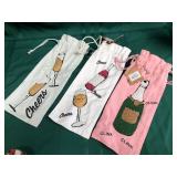 43 - NEW WMC THREE CLOTH WINE BAGS (B78)