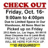 AUCTION PICK UP DAY & HOURS