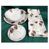 43 - NEW WMC PINECONE DISHWARE (B39)