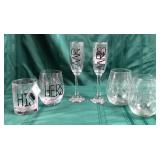 43 - NEW WMC HIS & HERS TOASTING GLASSES (A108)