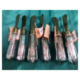 43 - NEW WMC MUD PIE CRYSTAL HANDLE SPREADERS