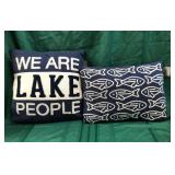 43 - NEW WMC TWO ACCENT PILLOWS (A19)