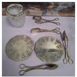 N3 - ICE BUCKET, HOT PLATE TRIVETS, TONGS (G39)