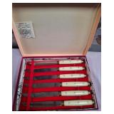 N3 - STEAK KNIFE SET MADE FOR I.MAGNIN & CO (G10)