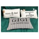 43 - NEW WMC THREE ACCENT PILLOWS (A159)