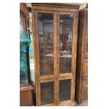 N3 - WOOD & GLASS CURIO CABINET