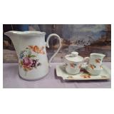 N3 - VINTAGE PITCHER, C&S SET W/ TRAY (GERMANY)