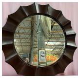 11 - ROUND WALL MIRROR FRAMED 32"DIA (C125)