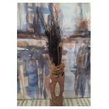 11 - DECORATIVE VASE WITH DRIED ARRANGEMENT