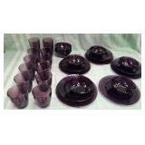 11 - AMETHYST GLASS DISHWARE & GLASSES (C118)
