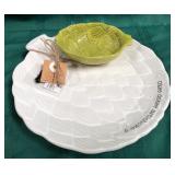 43 - NEW WMC ARTICHOKE CHIP & DIP PLATE (B16)