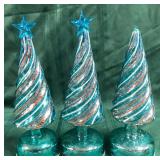 43 - NEW WMC THREE DECORATIVE CHRISTMAS TREES