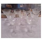 N3 - VINTAGE CRYSTAL STEMWARE (G81)