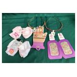 43 - NEW WMC HEADBANDS, HAIR BOWS, STICKERS