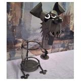 N3 - DOG SCULPTURE WINE BOTTLE HOLDER