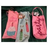 43 - NEW WMC THREE CLOTH WINE BAGS (B55)
