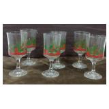 403 - VINTAGE LIBBEY HOLIDAY STEMWARE (N)