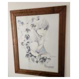 502 - ROSAMOND ARTWORK FRAMED 24X21"