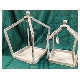 43 - NEW WMC TWO MUD PIE CANDLE LANTERNS (A12)