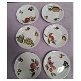 N3 - SIX PORCELAIN PLATES (FRANCE) (G111)