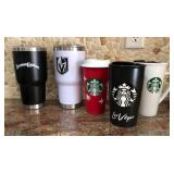 S2 - STARBUCKS & VEGAS TUMBLERS MUG LOT (K11)