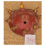 S2 - RED CLAY SUN FACE WALL HANGING (Y47)