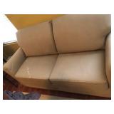 S2 - BEIGE SOFA BED LOVESEAT (M64)