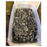 S2 - TUB OF POLISHED BLACK RIVER ROCKS (M44)