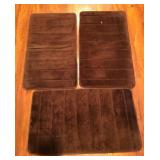 S2 - THREE BROWN FLOOR MATS (M61)