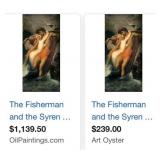 S2 - "FISHERMAN & THE SYREN" ART FRAMED (E29)