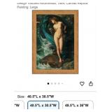 S2 - FRAMED NUDE FIGURE ON ROCKS PRINT (E21)
