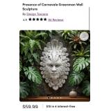 S2 - FEATHER FACE WALL SCULPTURE (E77)