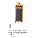 S2 - CHEF FIGURE CHALKBOARD MENU SIGN (E16)