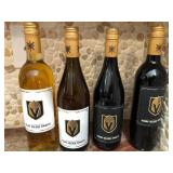 S2 - FOUR VEGAS GOLDEN KNIGHTS WINE BOTTLES