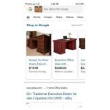S2 - EXECUTIVE DESK W/ GLASS TOP (E93)