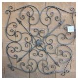 S2 - WROUGHT IRON SCROLL WALL ART (Y41)