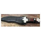 S2 - PAKISTAN HUNTING KNIFE W/ LEATHER SHEATH