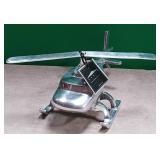 N - DOMAIN ALUMINUM DECORATIVE HELICOPTER (A112)