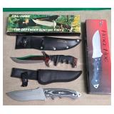 N - LOT OF TWO HUNTING KNIVES (A167)