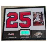 N - ANDRUW JONES ATLANTABRAVES LTD ED AUTOGRAPH