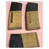 F - THREE AMMUNITION CLIPS LOADED (54)