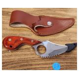 N - FROST CUTLERY STAINLESS KNIFE & SHEATH (E3)