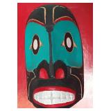 11 - VINTAGE SQUAMISH CARVED MASK SIGNED (89)