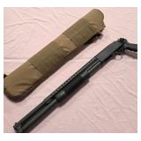 F - MOSSBERG PUMP ACTION  12 GA SHOTGUN (#35)